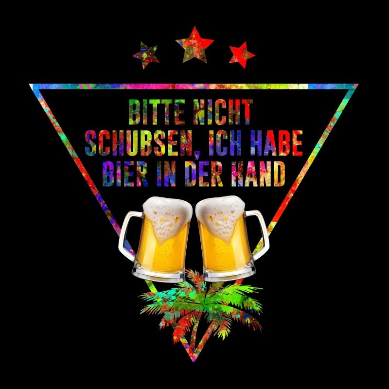 Bitte nicht schubsen ich habe Bier in der Hand