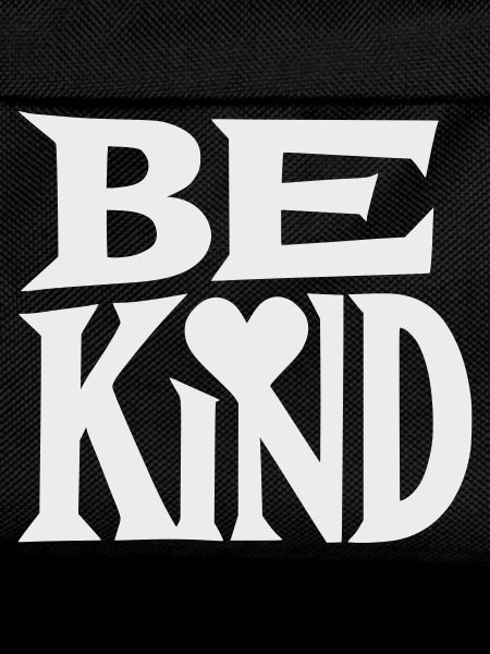 Be kind slogan with heart