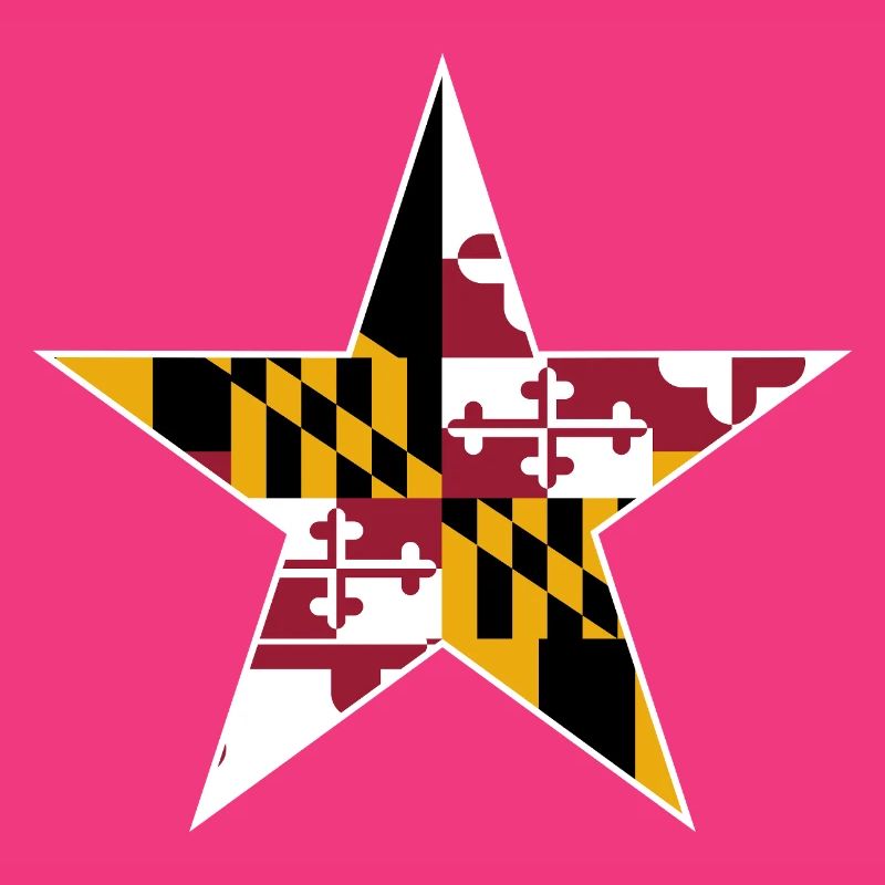 Conception d’étoile du drapeau du Maryland