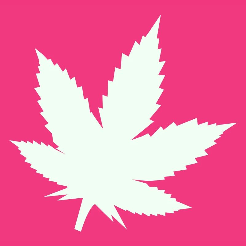 Feuille de Cannabis Silhouette Menthe