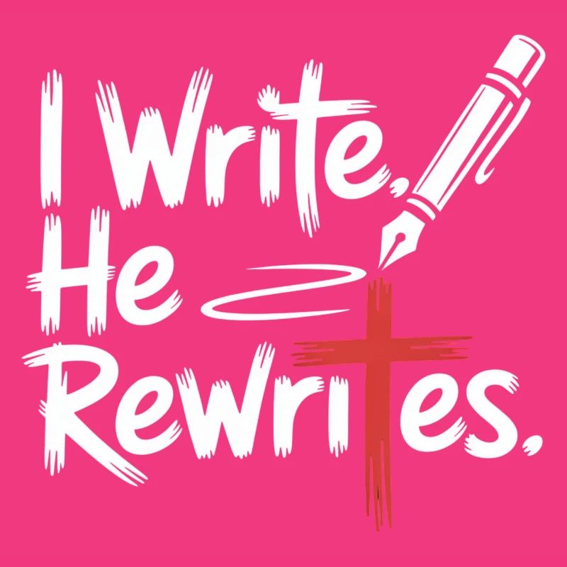 I Write He Rewrites Glauben Jesus