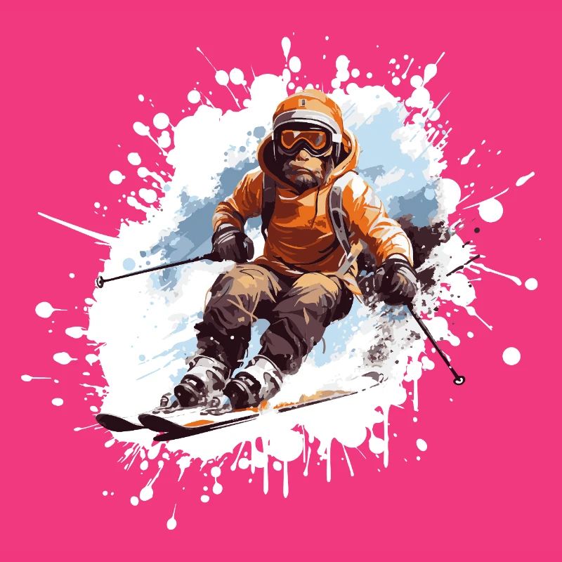 Monkey Ski Skiing