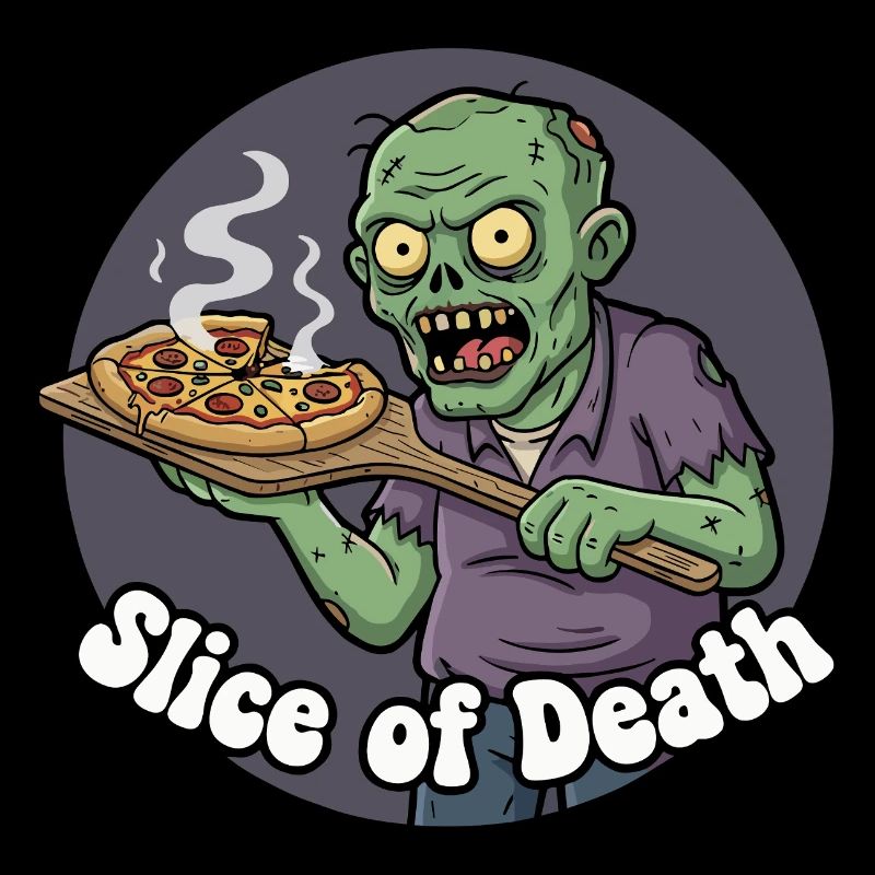 Zombie Pizza Scheibe