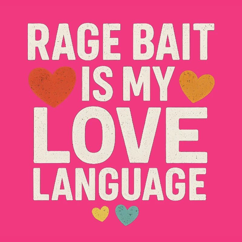 Rage Bait Love Language, lustiger Spruch