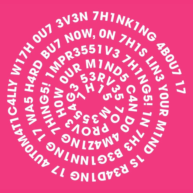 Leetspeak Spirale – Nerd Code 1337 Geek Design