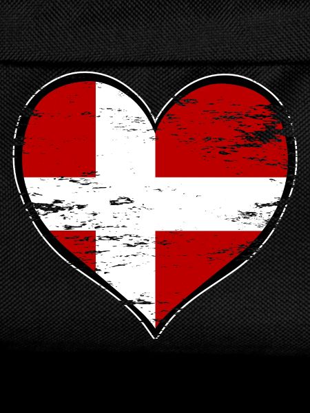Denmark heart flag used