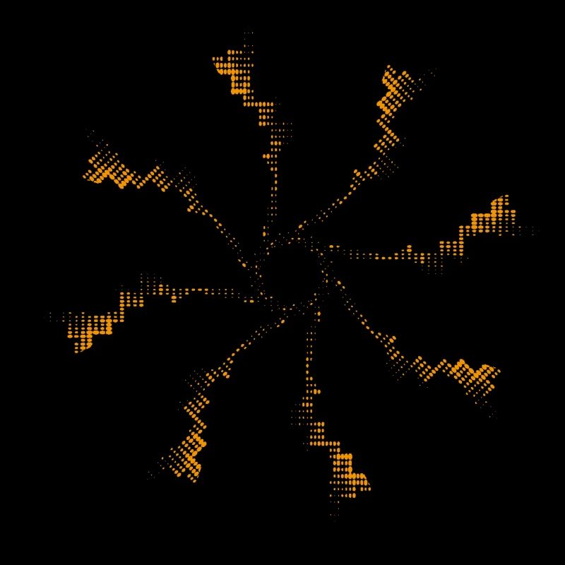 Pixel de feux d’artifice Éolienne gyroscopique