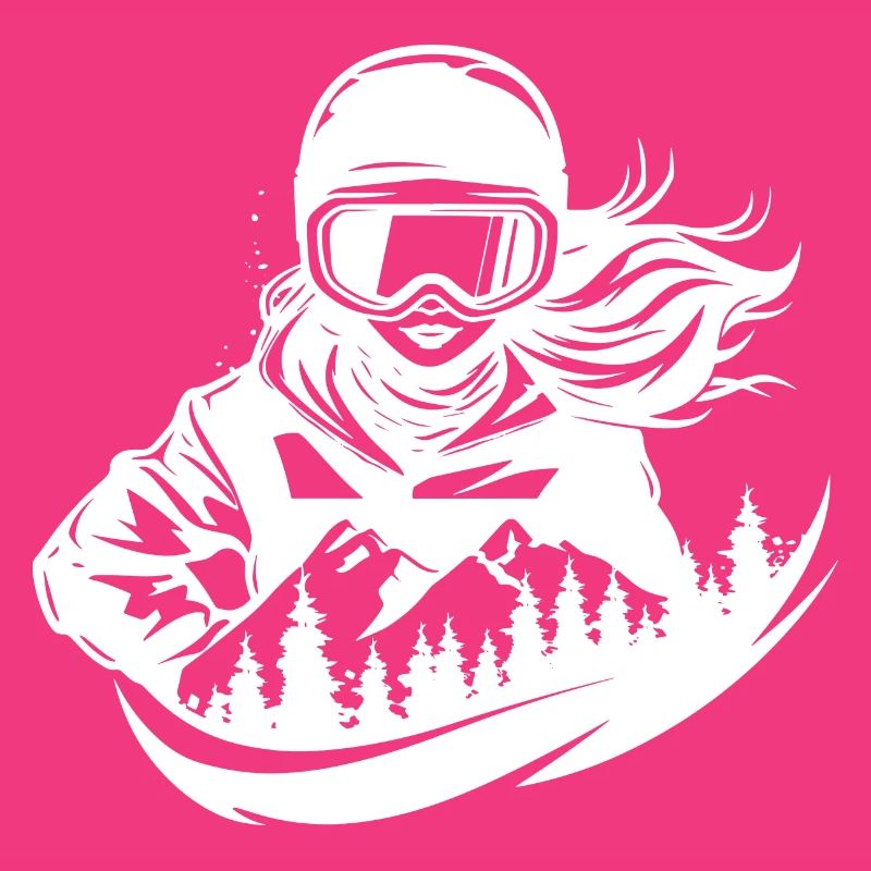 Snowboarderin Mädchen