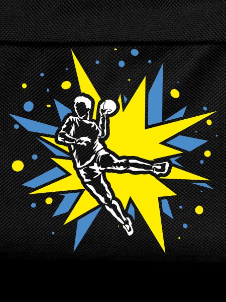 Handball Design im Comic-Explosionen