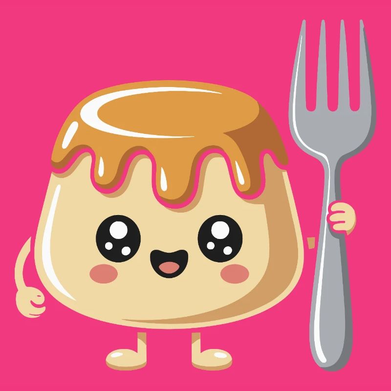 Pudding Mit Gabel