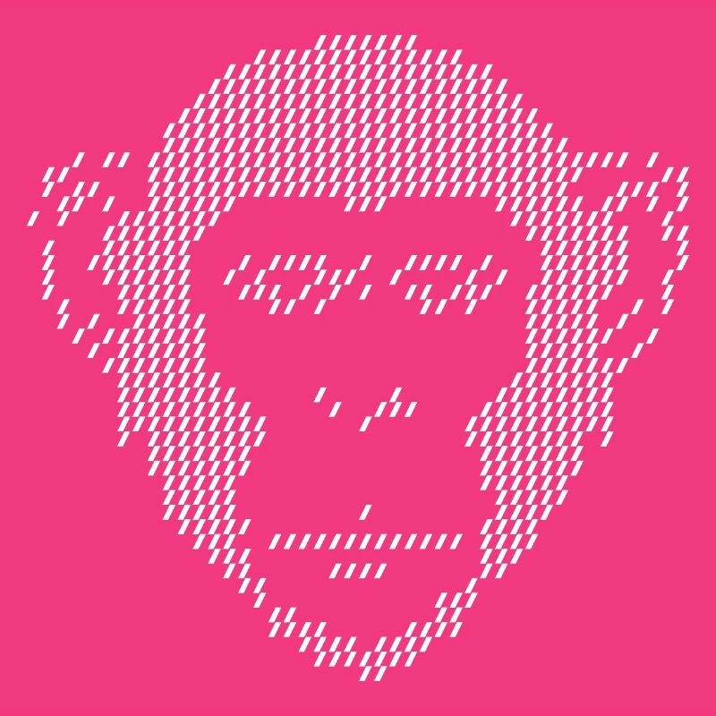 Pixel Monkey Halbton-Kunst