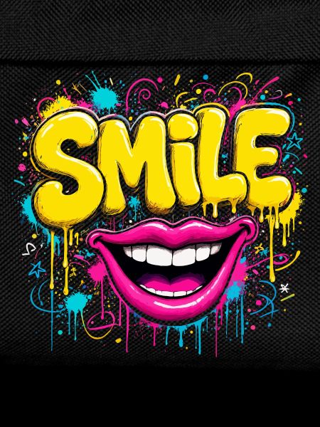 Vibrant Graffiti Smile