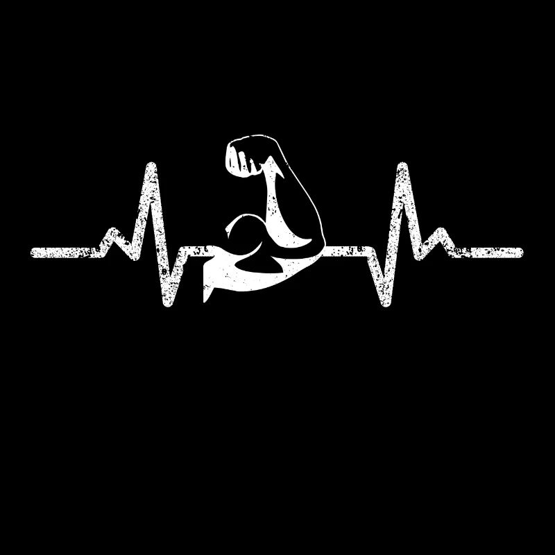 Bodybuilder Heartbeat Weight Training Gift T-Shirt