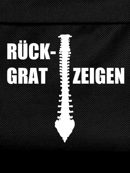 Rückgrat Zeigen