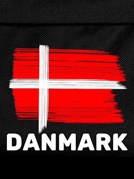 Denmark with national flag