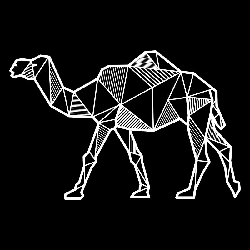 Camel geometric gift hipster modern lines