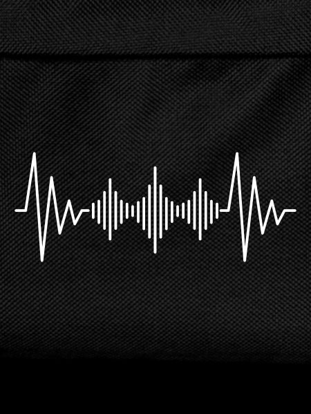 Podcast heartbeat white