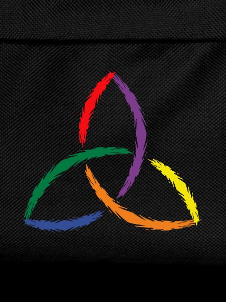 Celtic symbol Triquetra Rainbow