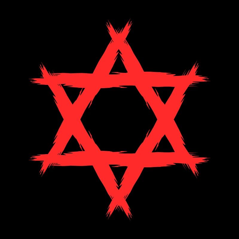 Davidstern Religion Rot