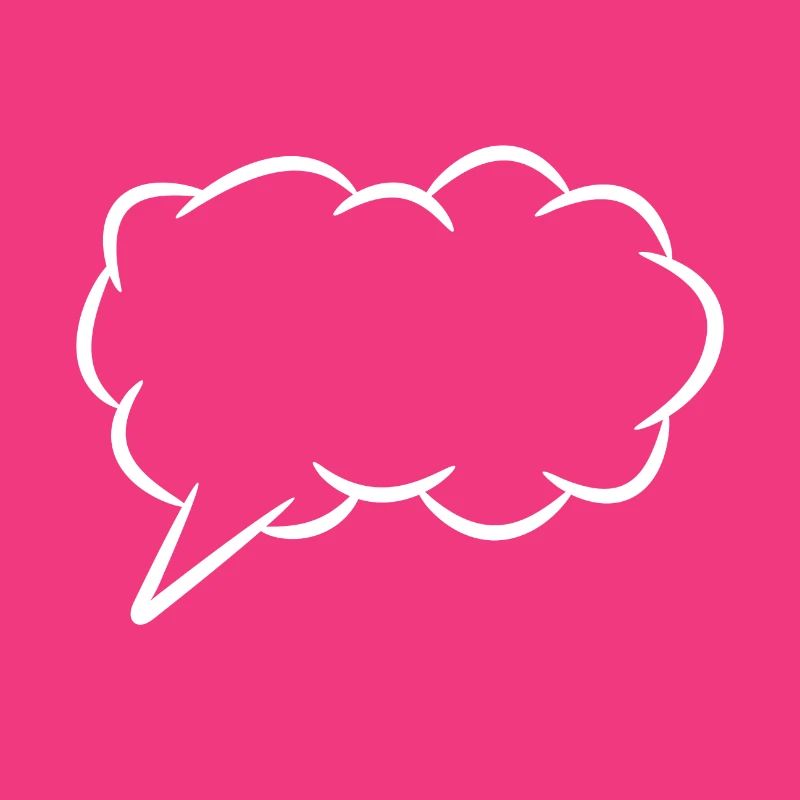 Speech bubble thought bubble