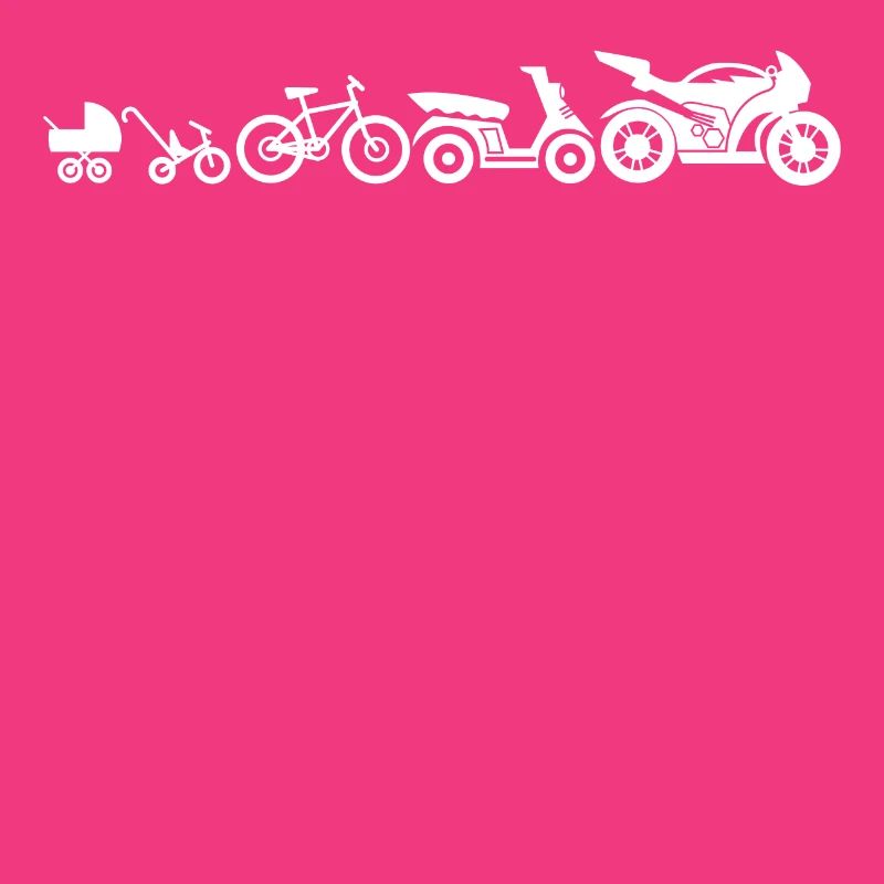 Motorrad Evolution Motorräder Entwicklung Lustig