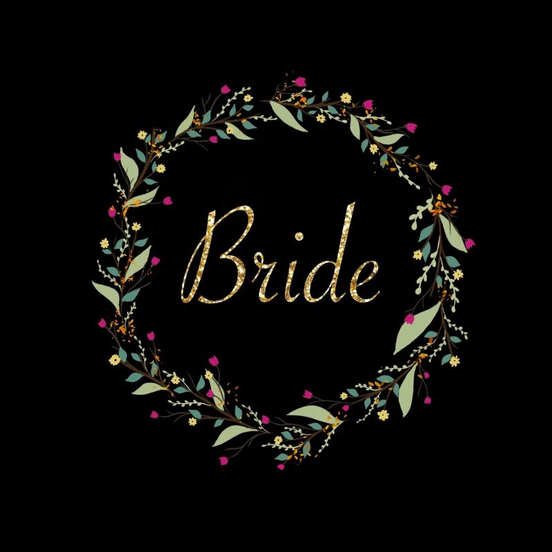 Couronne de mariée dorée pailletée