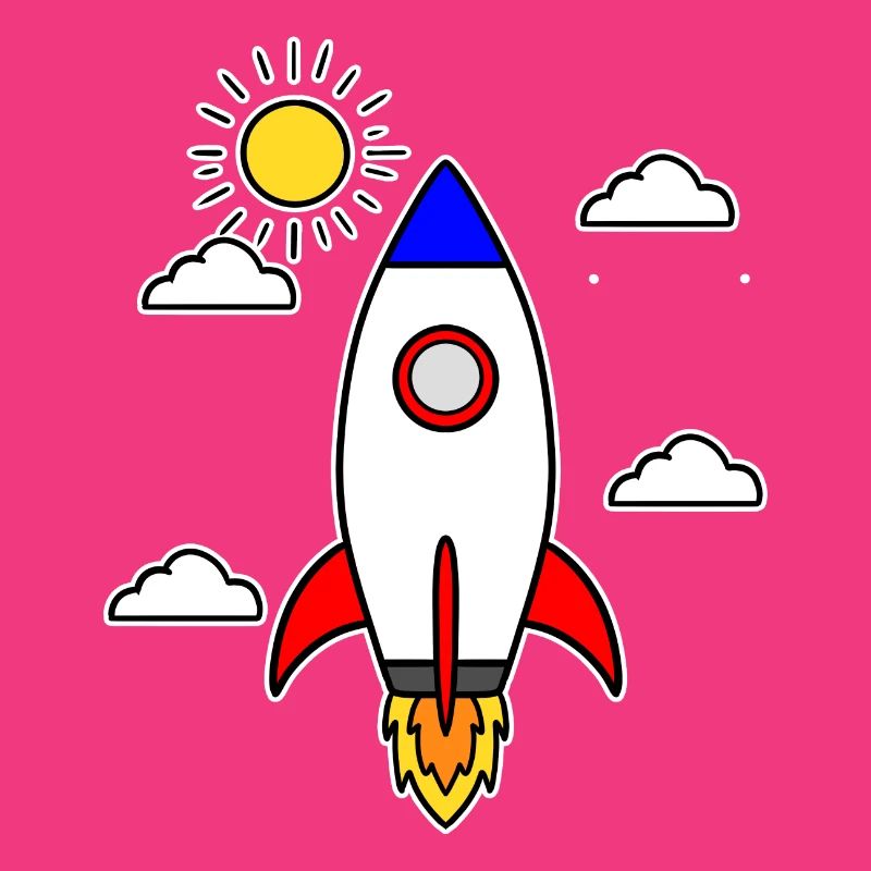 Schulstart Rakete Raumschiff Schulbeginn Schule