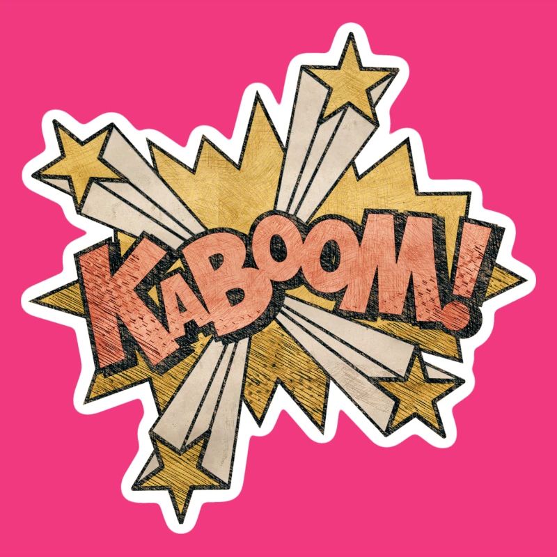 Comic Kabbom Pop Art Action Spruch
