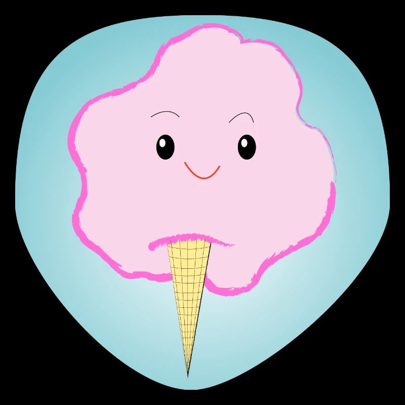 Fröhliche Zuckerwatte - Geschenk - Geschenkidee