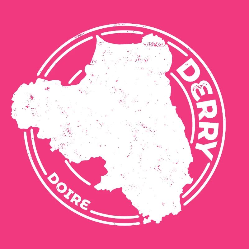 Comté de Derry Irlande | Timbre de contour de carte