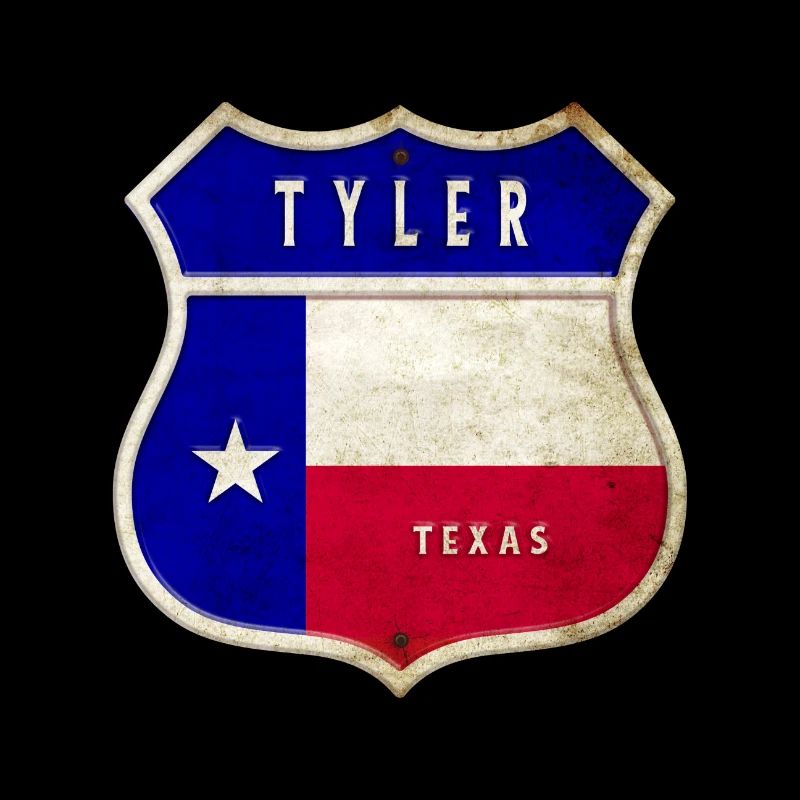 Tyler Texas crest flags design