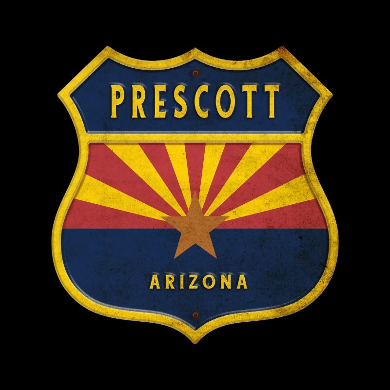 Prescott Arizona flag crest design