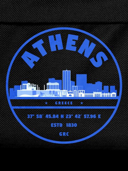 Athens Skyline Stamp