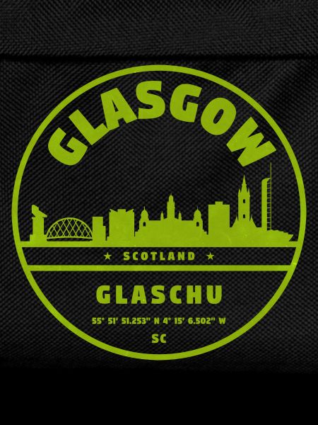 Glasgow Skyline Green Round Logo