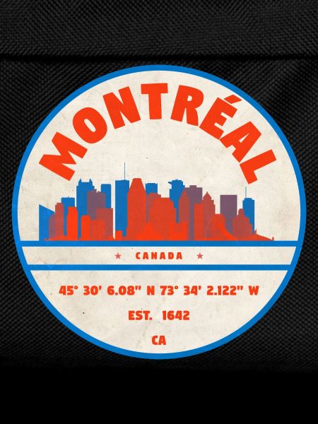Montréal Canada Skyline Emblem Design