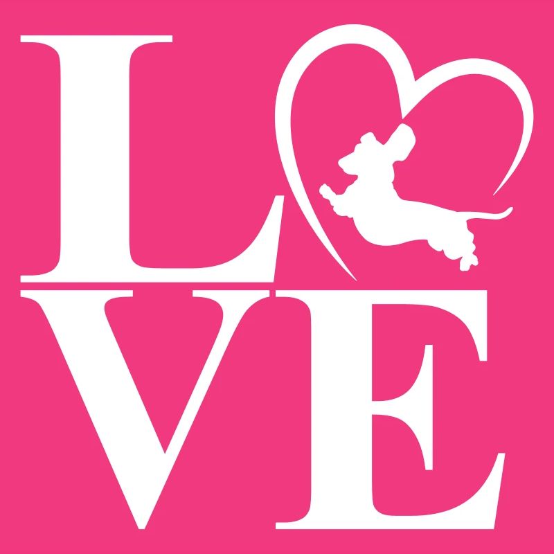 Dachshund Dackel Love Heart