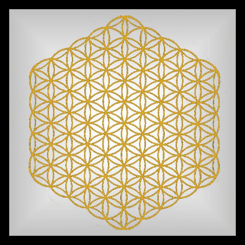 Blume des Lebens gold - 5. Dimension