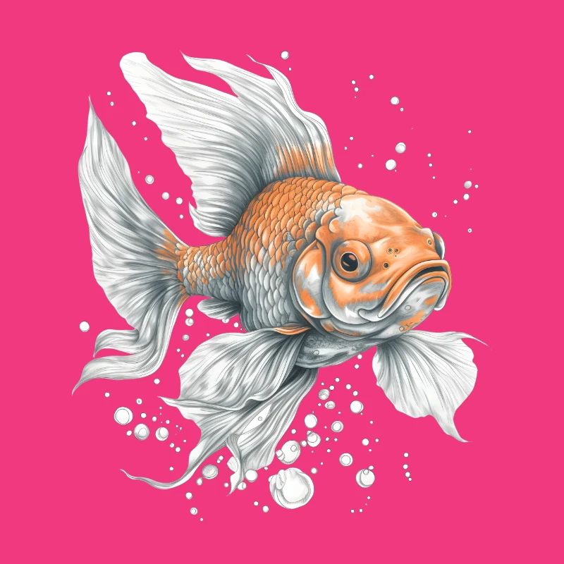 Un éclair de poisson rouge dans l’eau