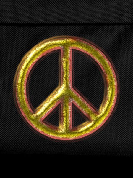 Messing Peace-Zeichen