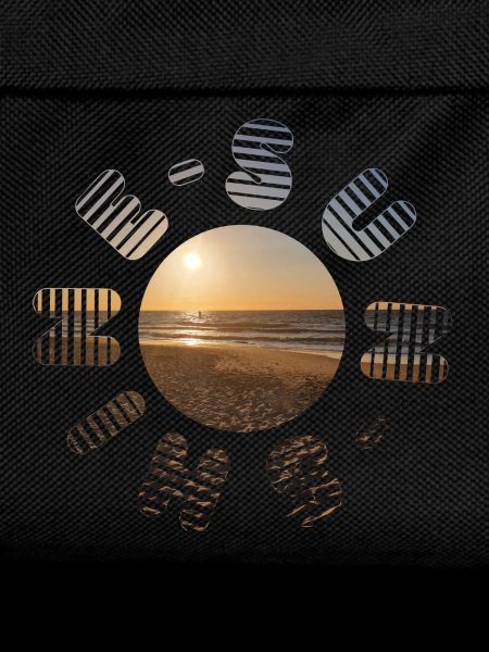 Golden sunset on the beach