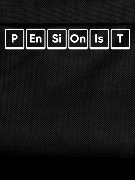 Pensionist Ruhestand Statement Freizeit Abschied