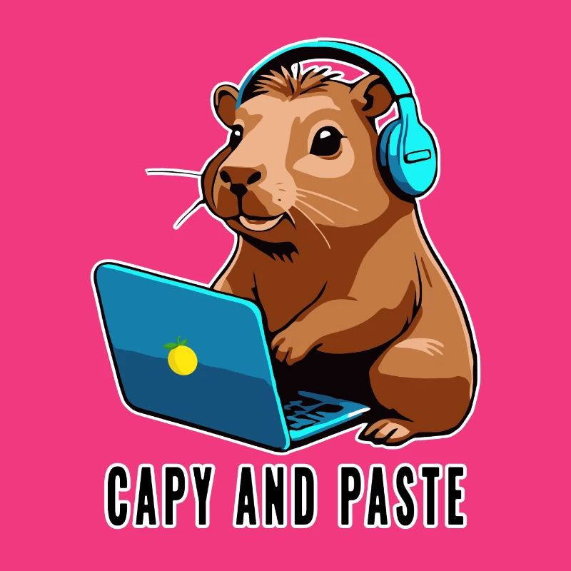 Capybara mit Witz Capy and Paste