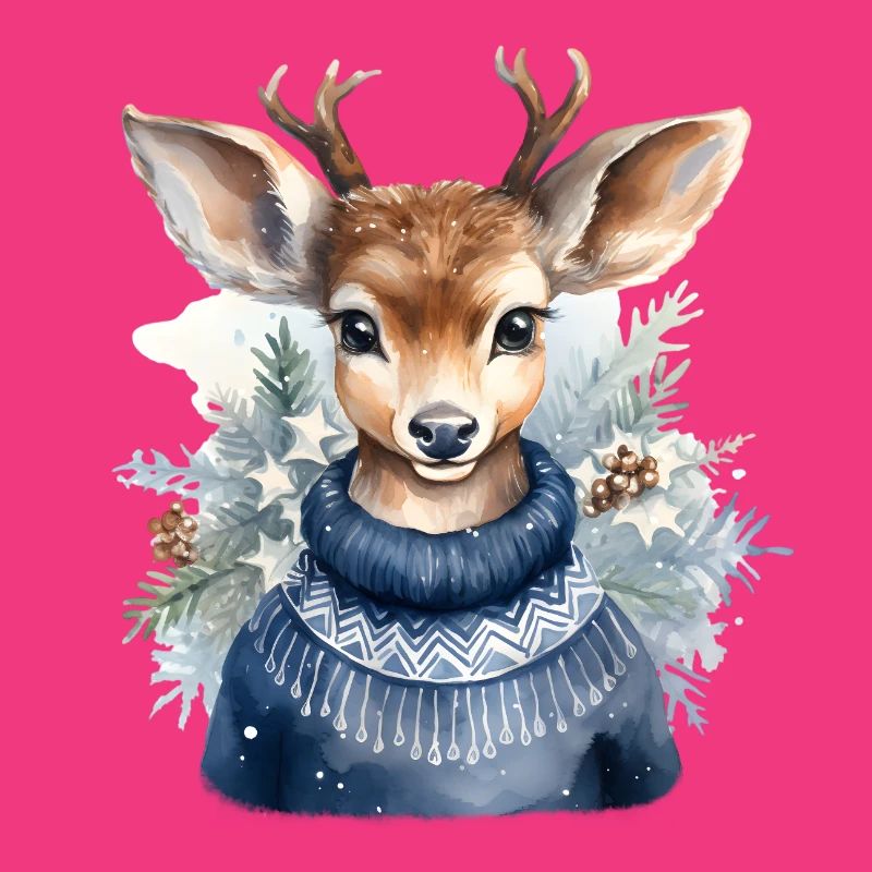 Rentier Winterpullover