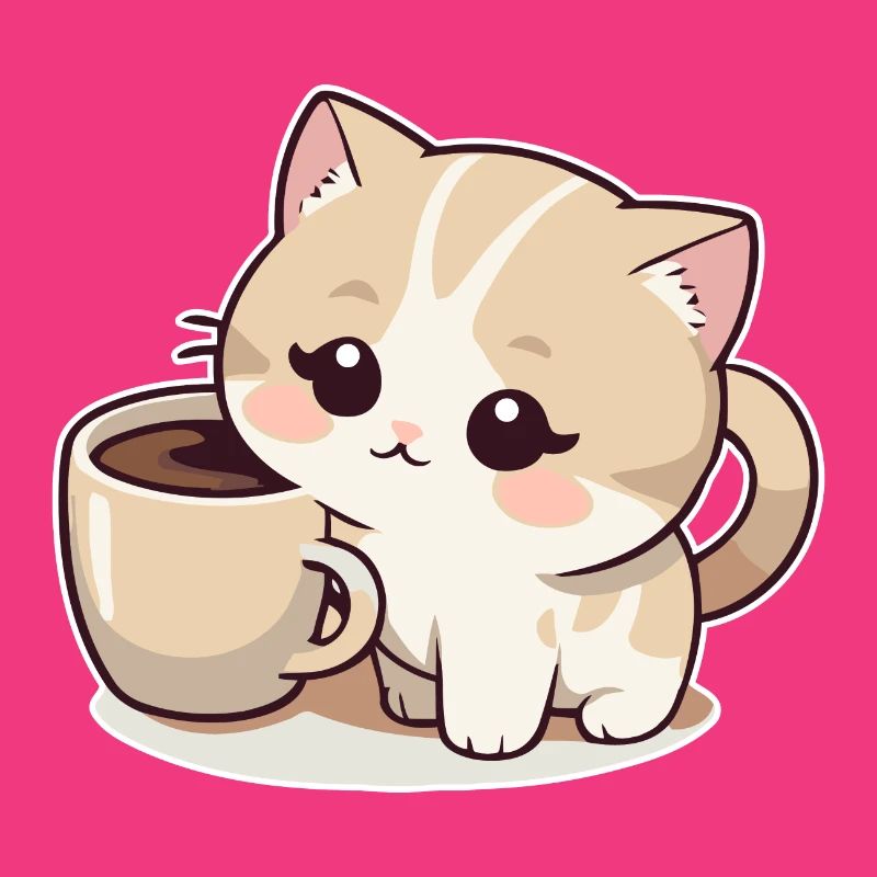 Chat au café
