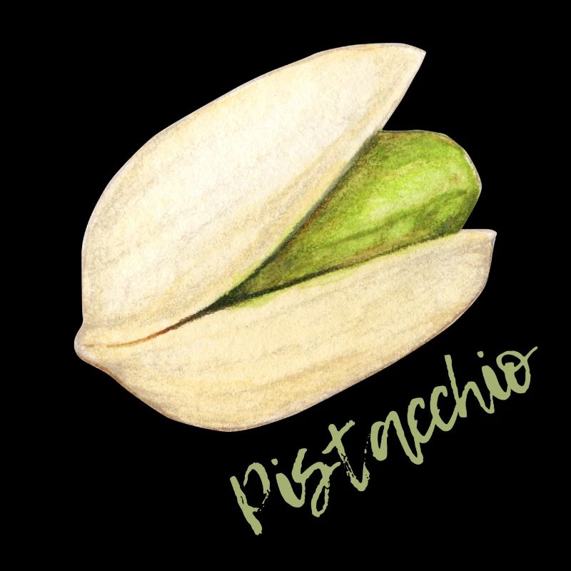 Pistachio with shell and pit