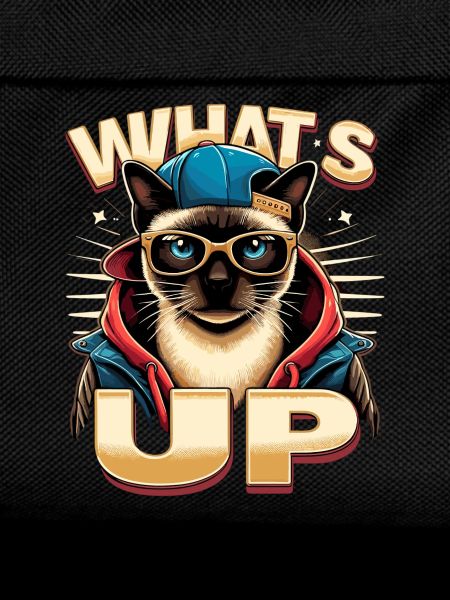 Siamese Cat Whats Up Design