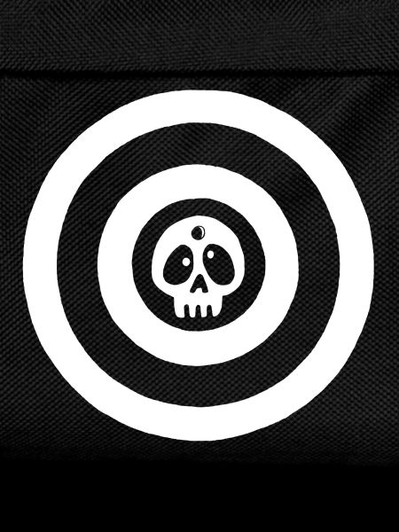 White target skull