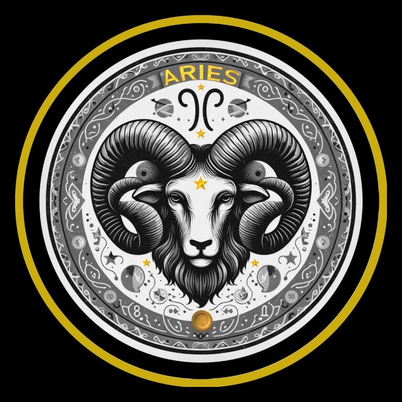 Widder Zodiac Sternzeichen Widder Ornament