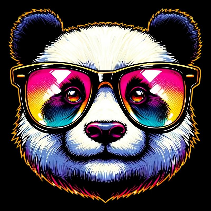 Panda mit Sonnenbrille