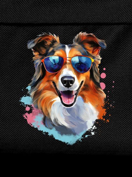 Collie mit Sonnenbrille